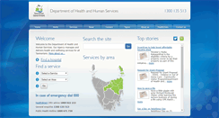 Desktop Screenshot of dhhs.tas.gov.au