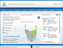 Tablet Screenshot of dhhs.tas.gov.au