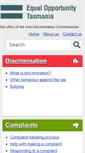Mobile Screenshot of antidiscrimination.tas.gov.au