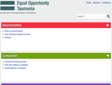 Tablet Screenshot of antidiscrimination.tas.gov.au