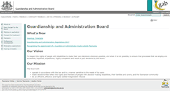 Desktop Screenshot of guardianship.tas.gov.au