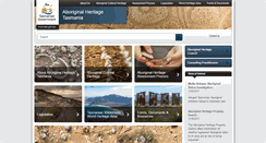 Desktop Screenshot of aboriginalheritage.tas.gov.au