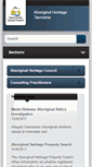 Mobile Screenshot of aboriginalheritage.tas.gov.au