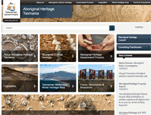 Tablet Screenshot of aboriginalheritage.tas.gov.au