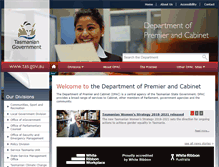 Tablet Screenshot of dpac.tas.gov.au