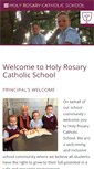 Mobile Screenshot of holyrosary.tas.edu.au