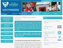 Tablet Screenshot of catholic.tas.edu.au