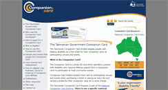 Desktop Screenshot of companioncard.dpac.tas.gov.au