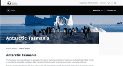 Desktop Screenshot of antarctic.tas.gov.au
