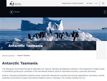 Tablet Screenshot of antarctic.tas.gov.au