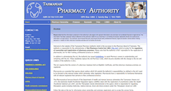 Desktop Screenshot of pharmacyauthority.tas.gov.au