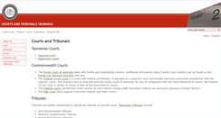 Desktop Screenshot of courts.tas.gov.au