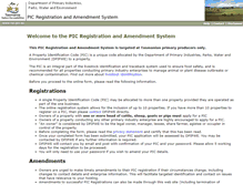 Tablet Screenshot of pras.biosecurity.tas.gov.au
