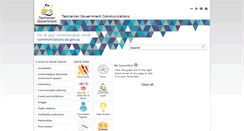 Desktop Screenshot of communications.tas.gov.au