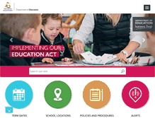 Tablet Screenshot of education.tas.gov.au