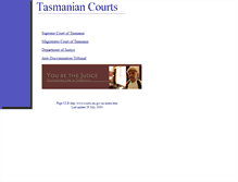 Tablet Screenshot of courtlists.tas.gov.au