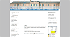 Desktop Screenshot of parliament.tas.gov.au
