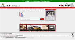 Desktop Screenshot of eheritage.statelibrary.tas.gov.au