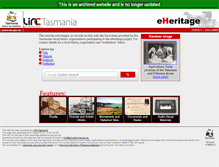 Tablet Screenshot of eheritage.statelibrary.tas.gov.au