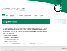 Tablet Screenshot of energyombudsman.tas.gov.au