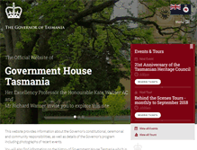 Tablet Screenshot of govhouse.tas.gov.au