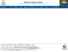 Tablet Screenshot of naturalvaluesatlas.tas.gov.au
