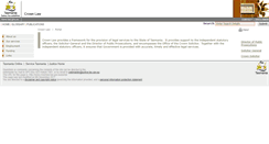 Desktop Screenshot of crownlaw.tas.gov.au