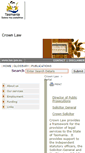Mobile Screenshot of crownlaw.tas.gov.au